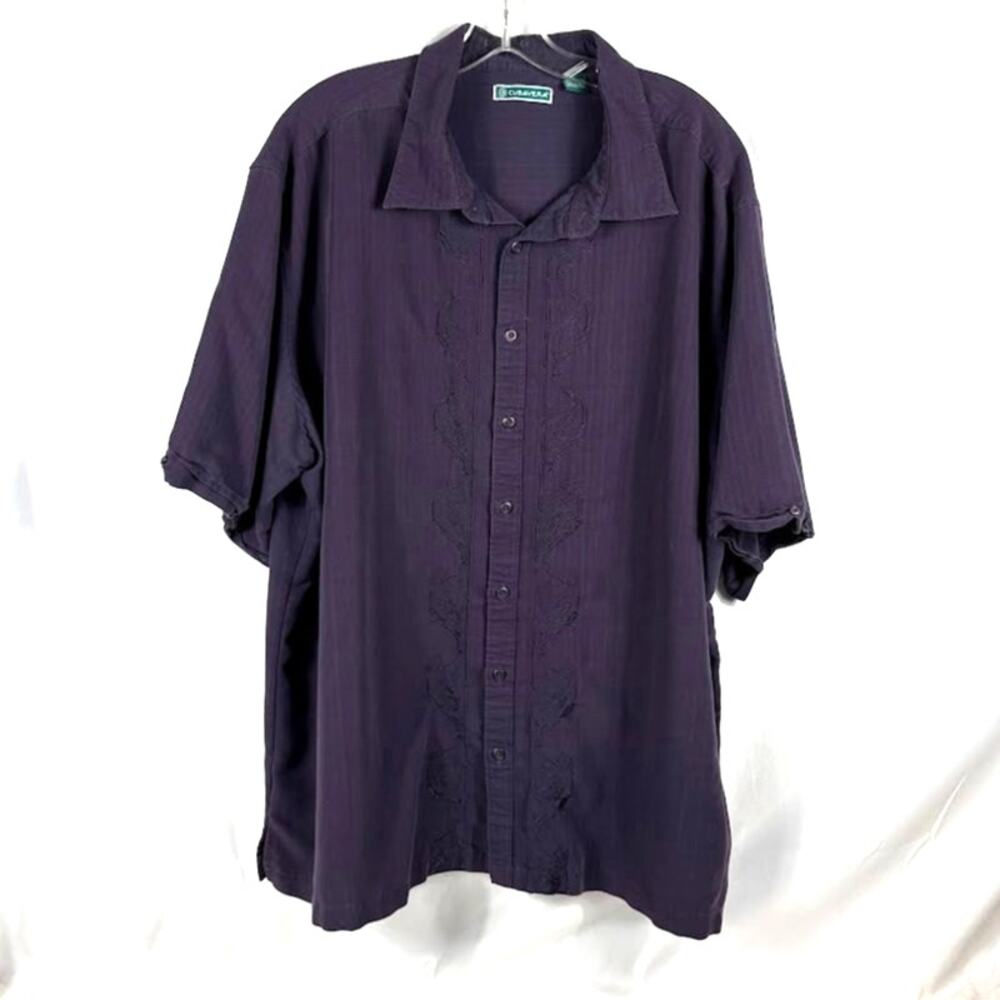 CUBAVERA 3XL Tall Short Sleeve Guayabera Retro